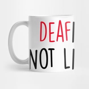 Definitely Not Listening Sign Language Funny Deaf ASL Mug